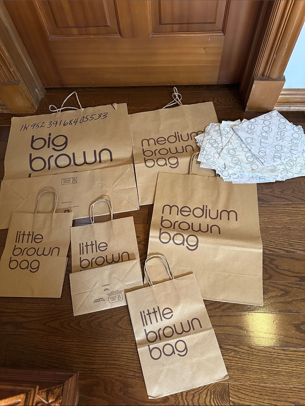 Bloomingdale’s Brown Paper Bags & tissue paper